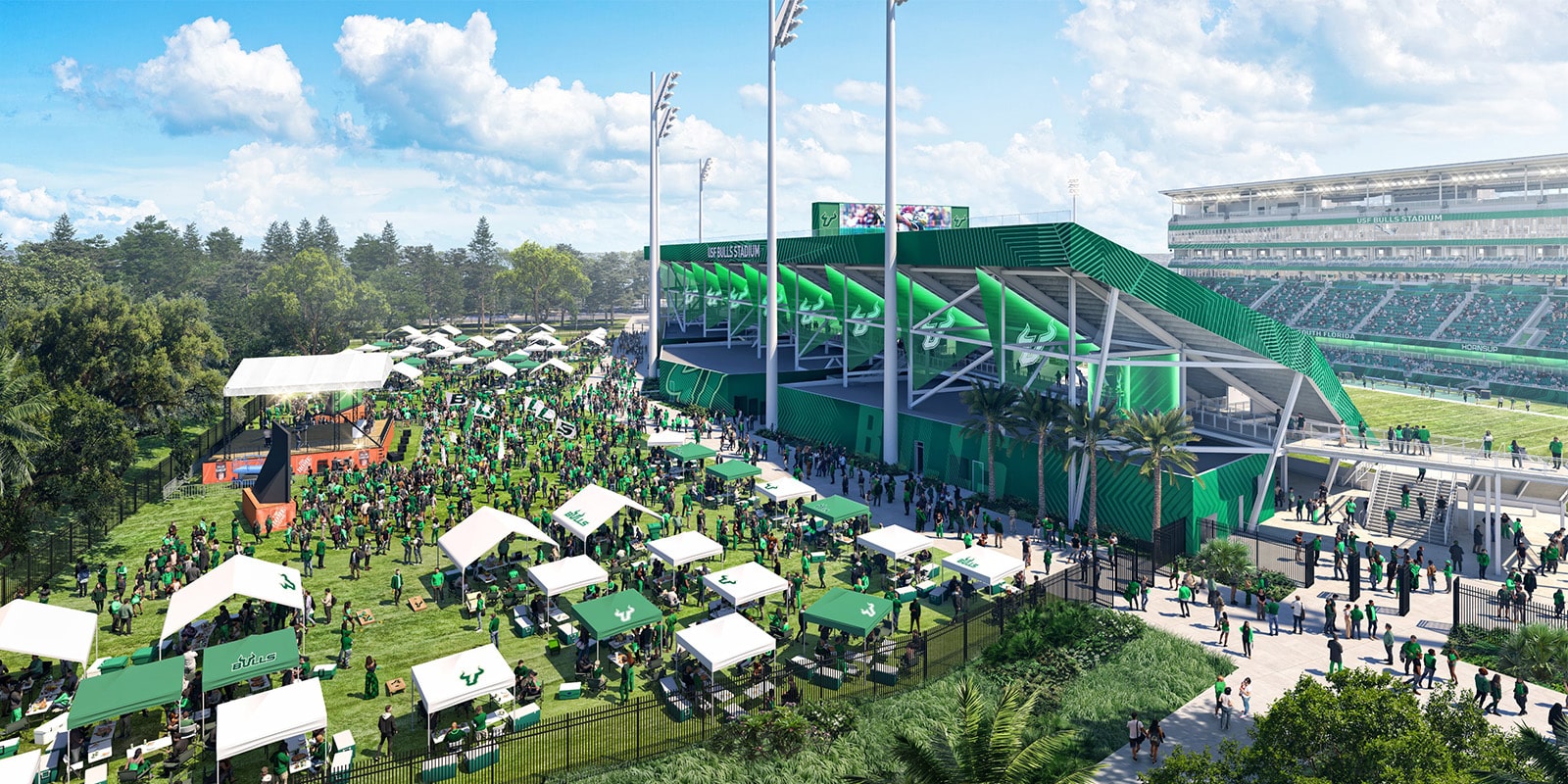 Rendering of the USF stadium that is set to open in 2027