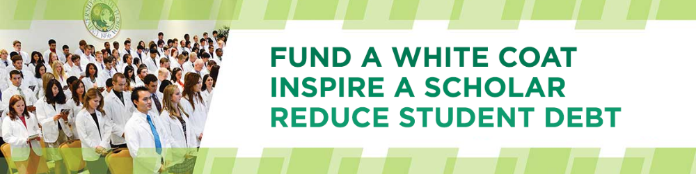 Fund a white coat, inspire a student, reduce student debt