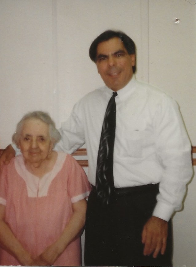 Castillo with his grandmother