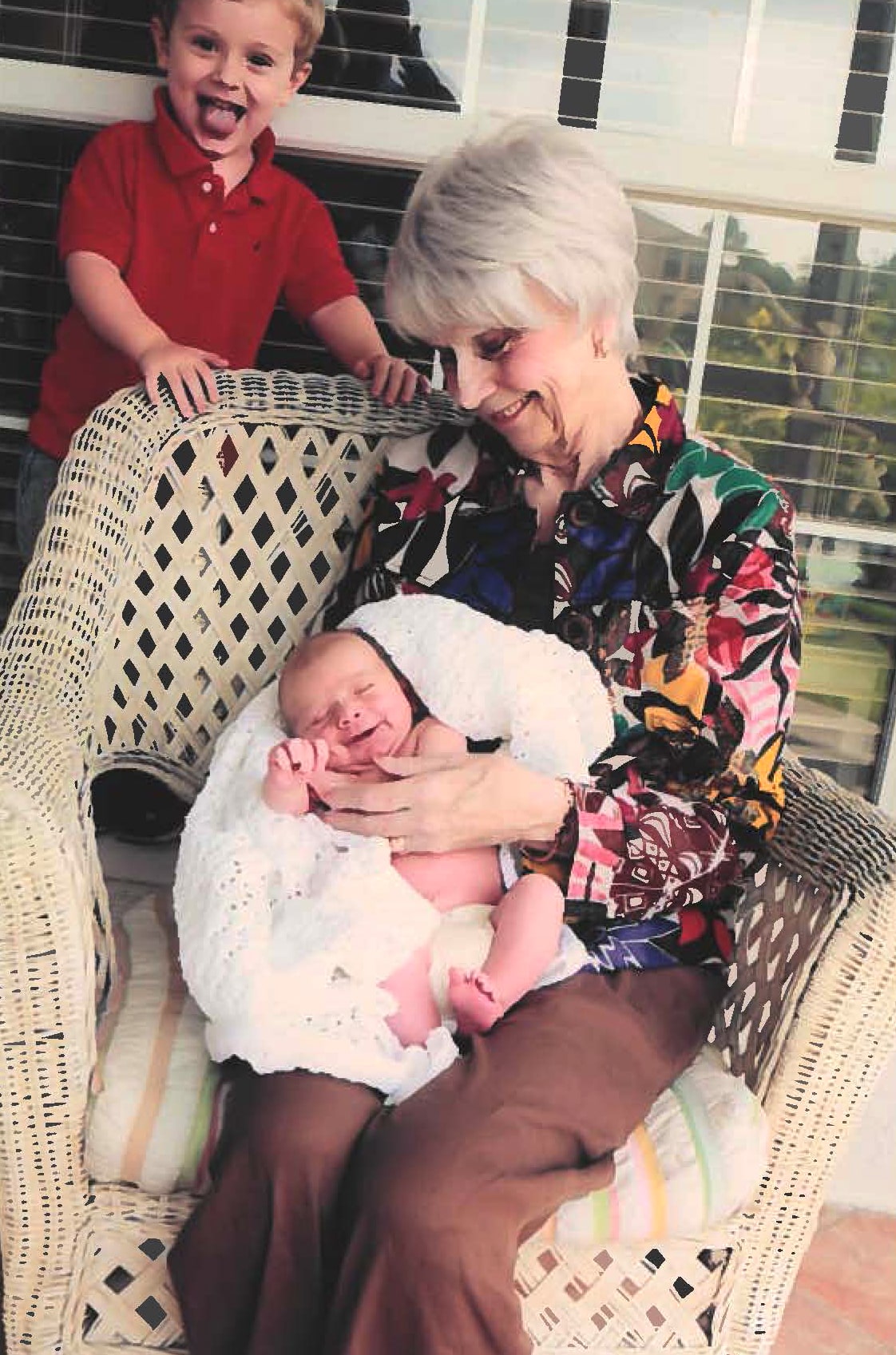 Paulette Gross with grandsons Jackson and Liam